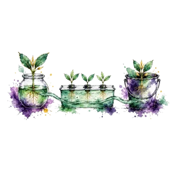 Three hydroponic growing systems